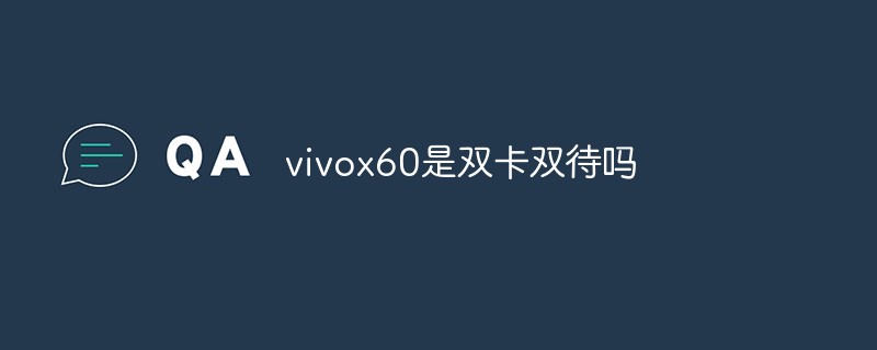 vivox60是双卡双待吗