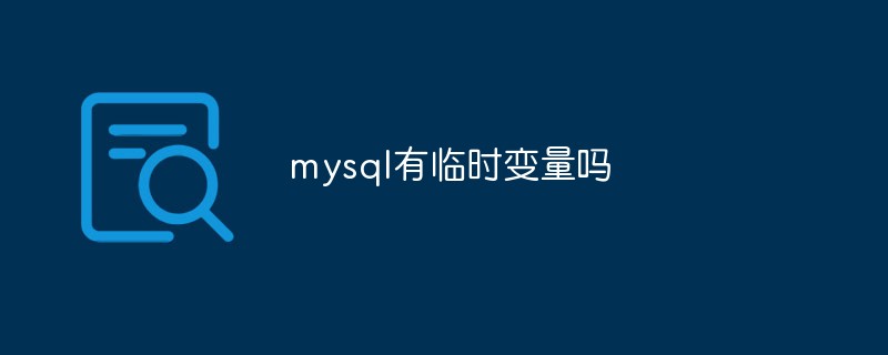 mysql有临时变量吗