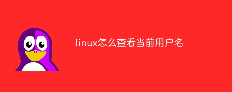 linux怎么查看当前用户名