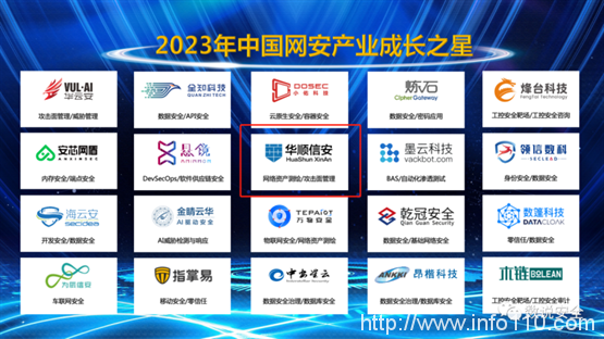 2023 CCIA年度榜单出炉，华顺信安三度蝉联“中国网安产业成长之星